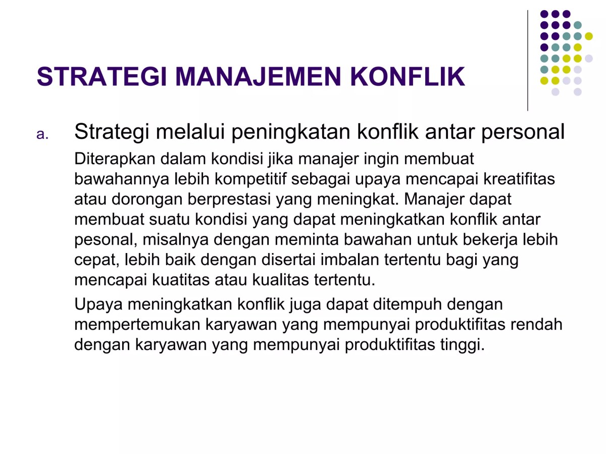 Pengaruh Struktur Organisasi Terhadap Tingkat Konflik Antar Kelompok