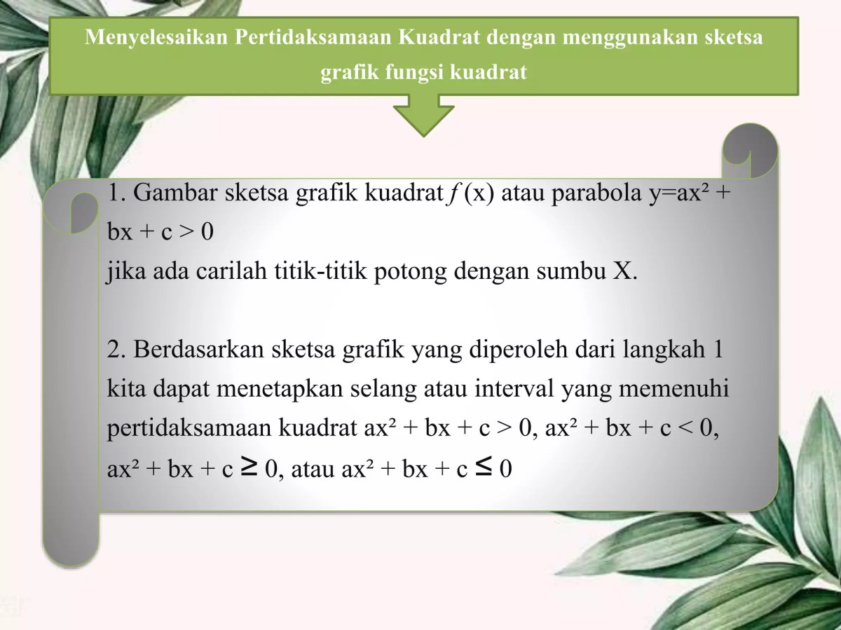 Menyelesaikan pertidaksamaan |2x-1| = |4x+3|