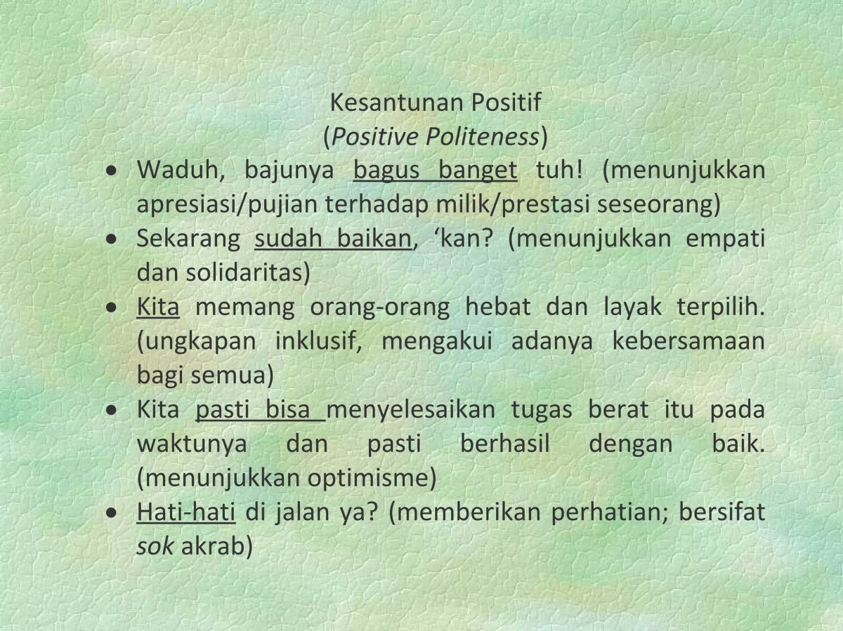 Teori Kesantunan Sachiko Ide