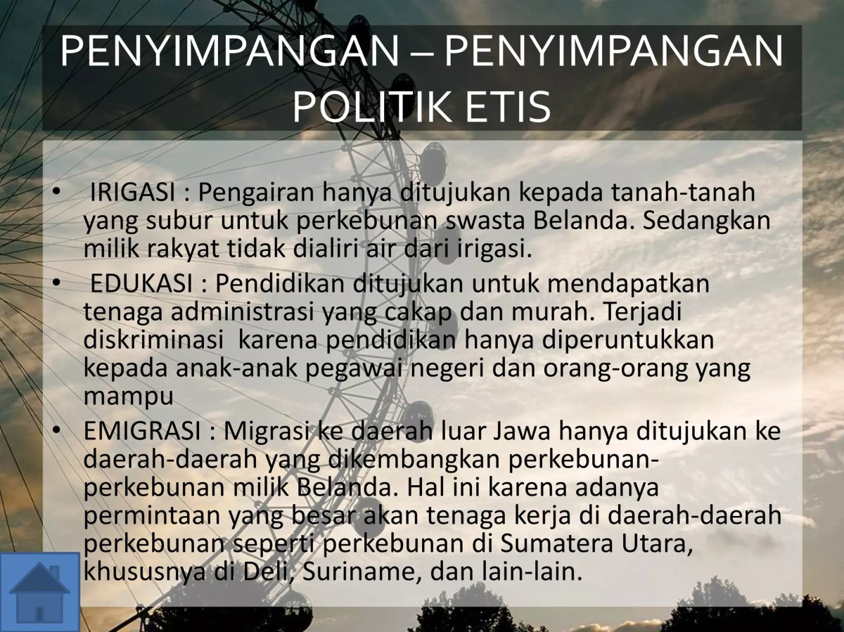 Pengertian Politik Etis