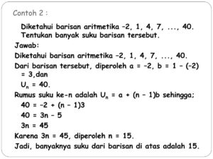 Diketahui deret aritmetika 2 + 4 + 6 +  a. Tentukan rumus jumlah n suku pertama! b. Tentukan jumlah 20 suku pertama dari deret tersebut!