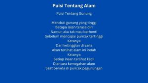 Puisi tentang Keindahan Alam