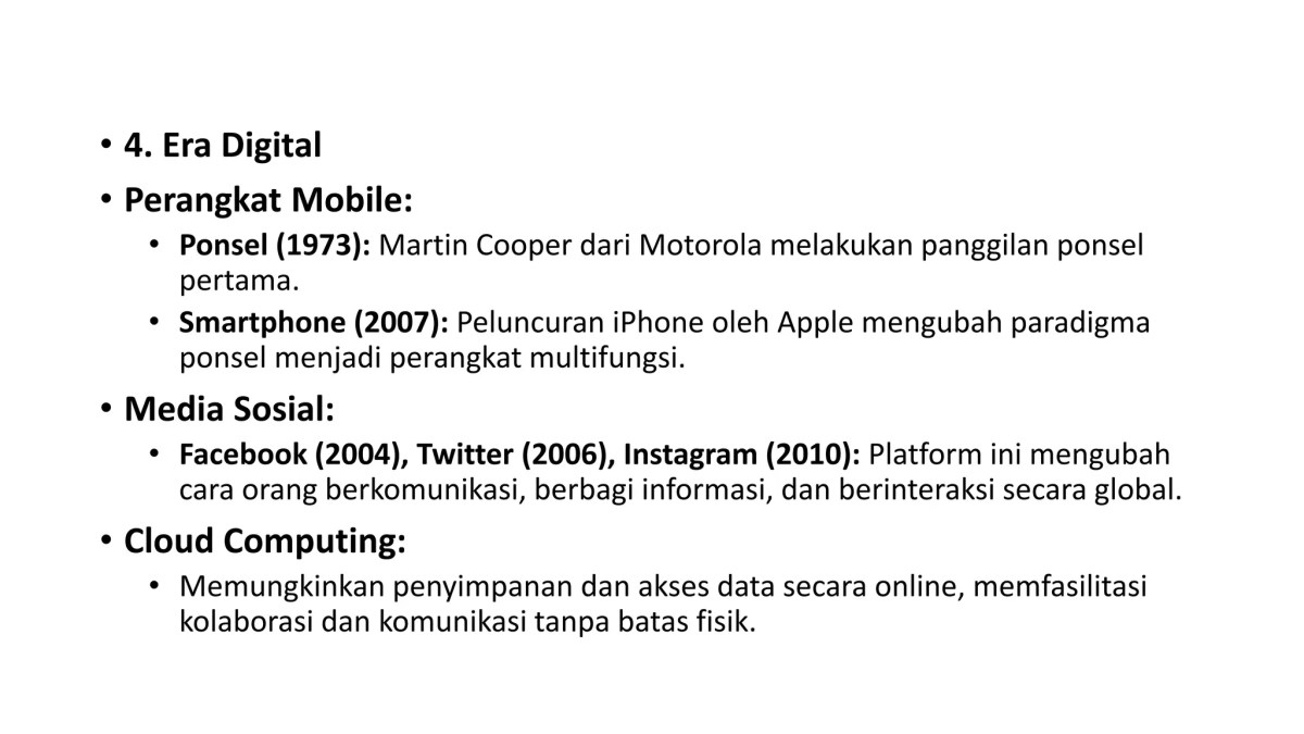 Era Awal Manusia Mengenal Teknologi Informasi dan Komunikasi