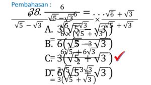Nyatakan bentuk akar berikut ke dalam bentuk pangkat pecahan! 8^(1/3)