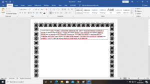 Perintah untuk menambahkan bingkai pada lembar dokumen