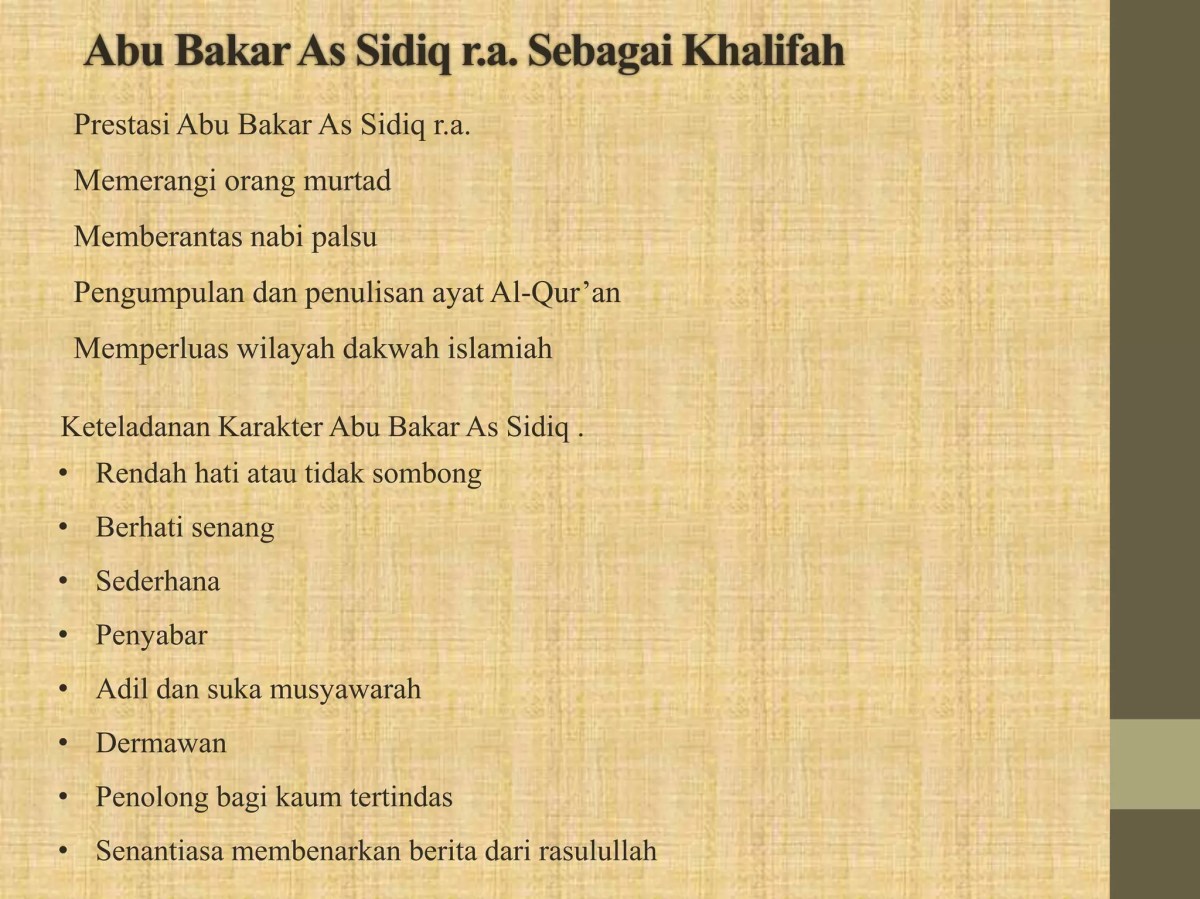 Asal Julukan Ash Shidiq bagi Abu Bakar
