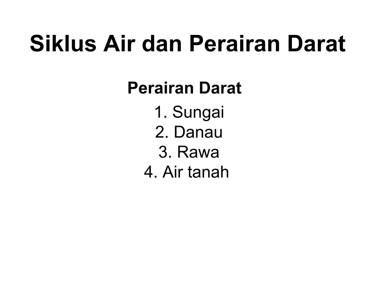 Jenis‑jenis perairan darat beserta manfaatnya
