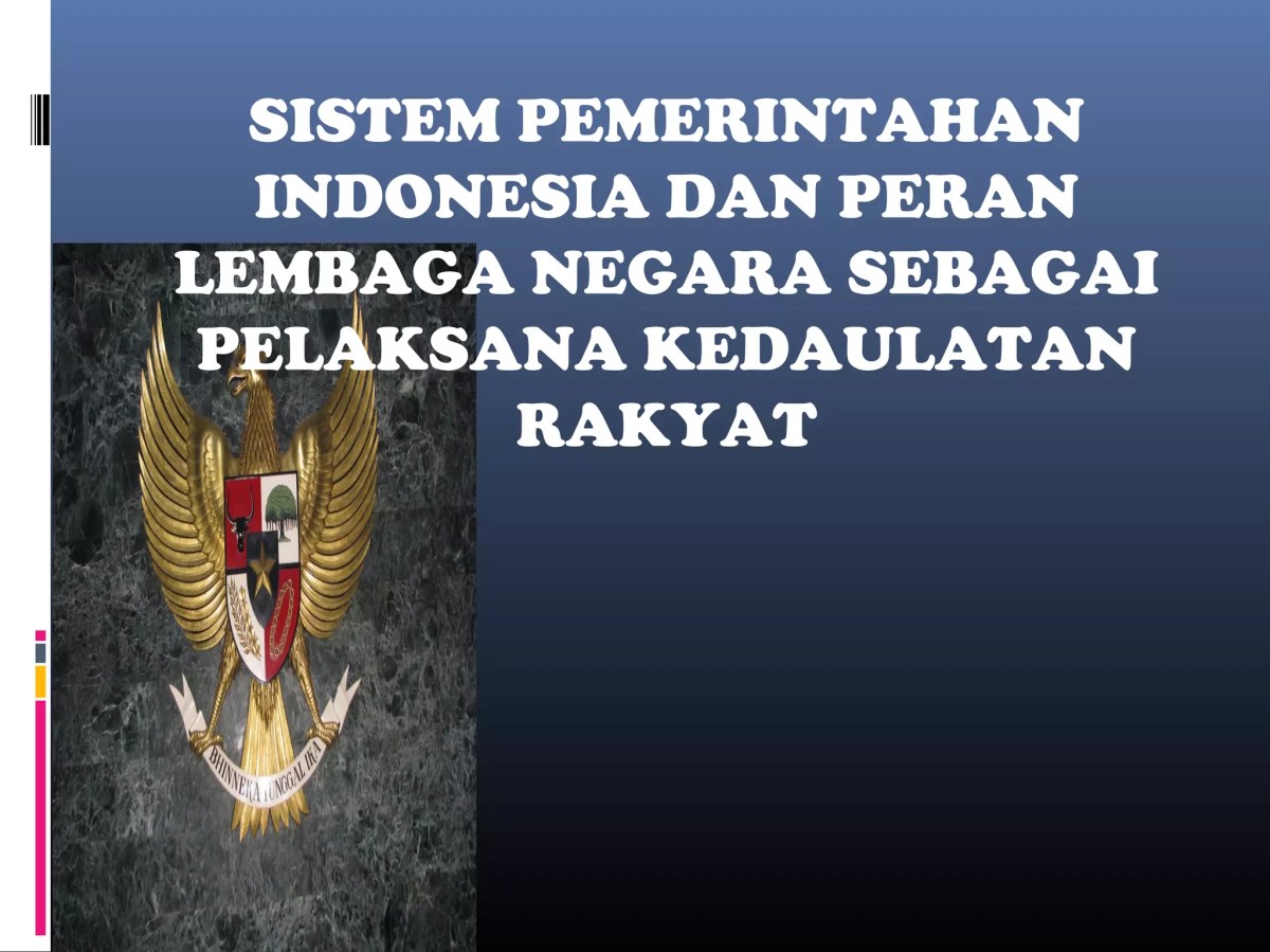 Sistem Pemerintahan yang Dianut Indonesia
