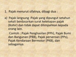 Pengertian Pajak yang Tidak Dapat Dilimpahkan kepada Orang Lain