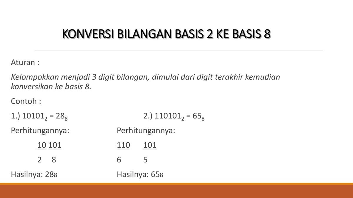 Nyatakan bilangan 256, 64, 512, 1.048.576 dalam basis 2