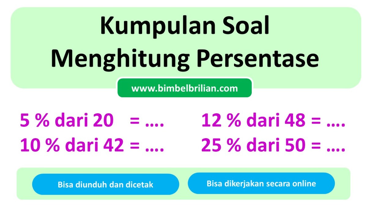 Persentase 280 dari 700