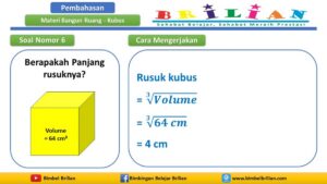 Perbandingan Volume Dua Kubus dengan Rusuk 3 cm dan 9 cm