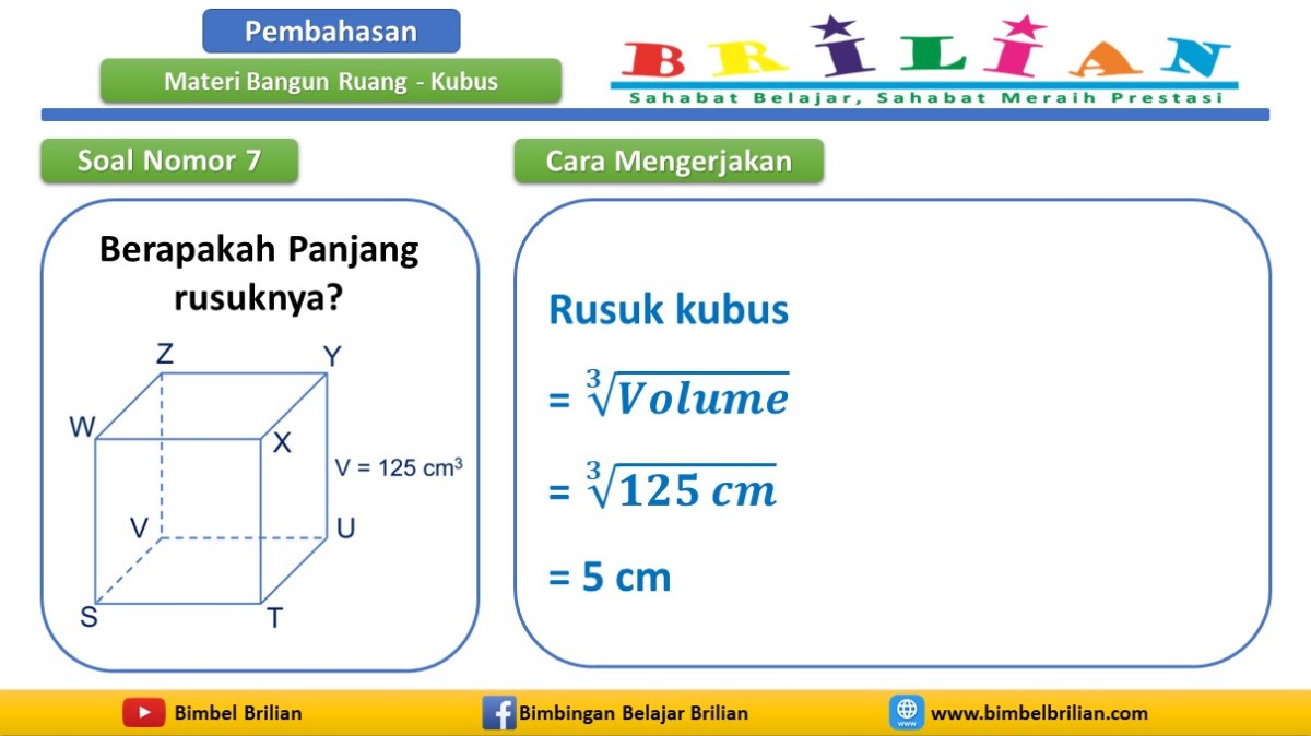 Jarak Terdekat PG dan BQ pada Kubus Rusuk 10 cm