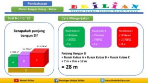 Jarak Garis AK ke Bola yang Menyinggung Kubus Rusuk 10 cm