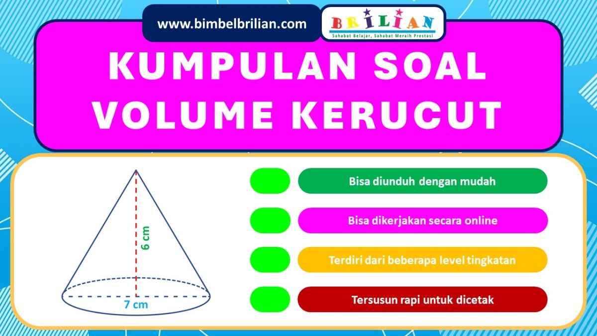 Volume Kerucut Baru Setelah Perbesar Diameter 3x dan Tinggi 2x