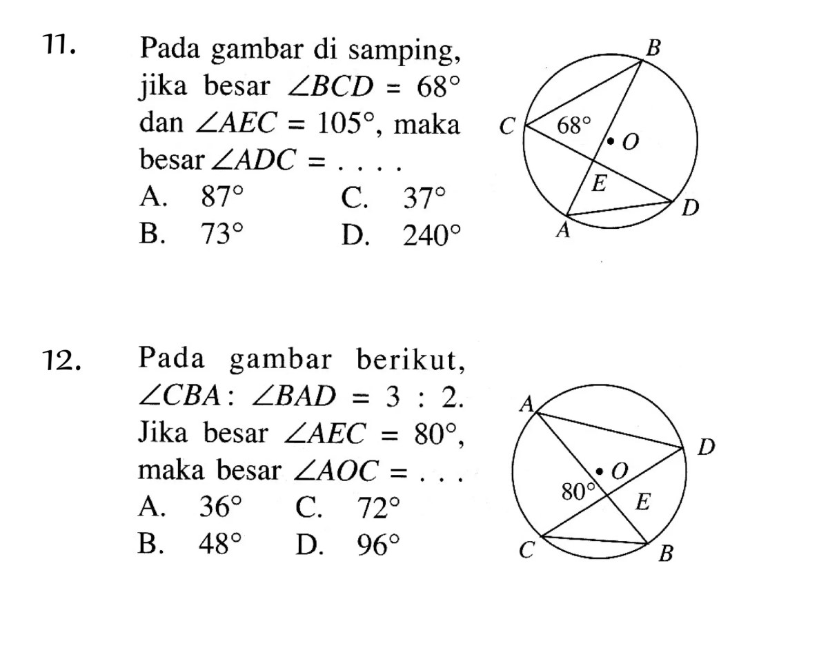 Segi Dua Belas Beraturan: Sudut Pusat, Sudut Sisi, dan Sudut Alas