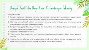 Lima Peran TI dan Komunikasi serta Dampak Negatif