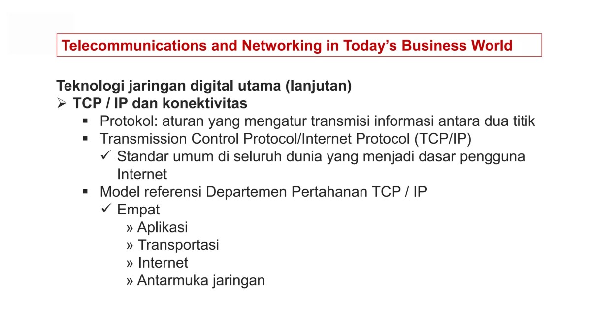 Contoh yang Bukan Telekomunikasi