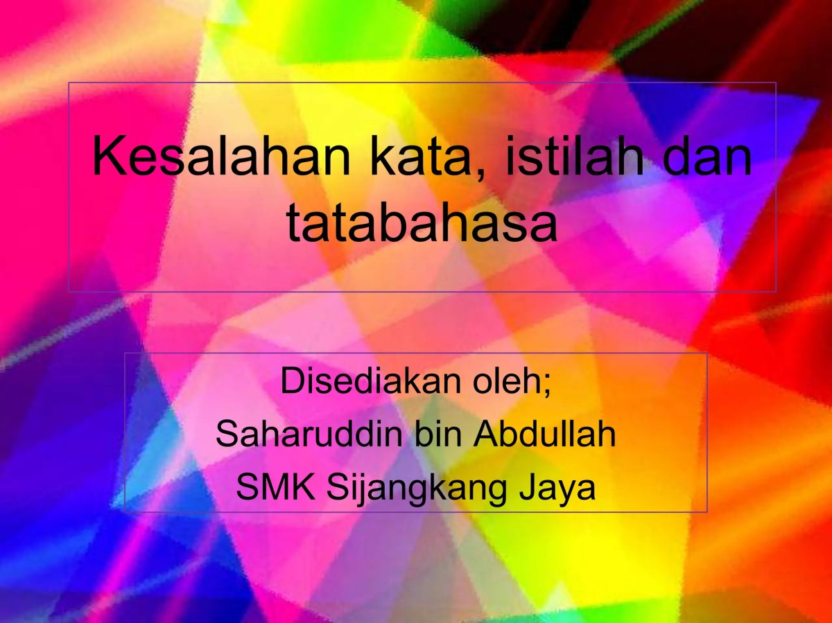 Faktor-faktor Penyebab Kesalahan Penggunaan Kata