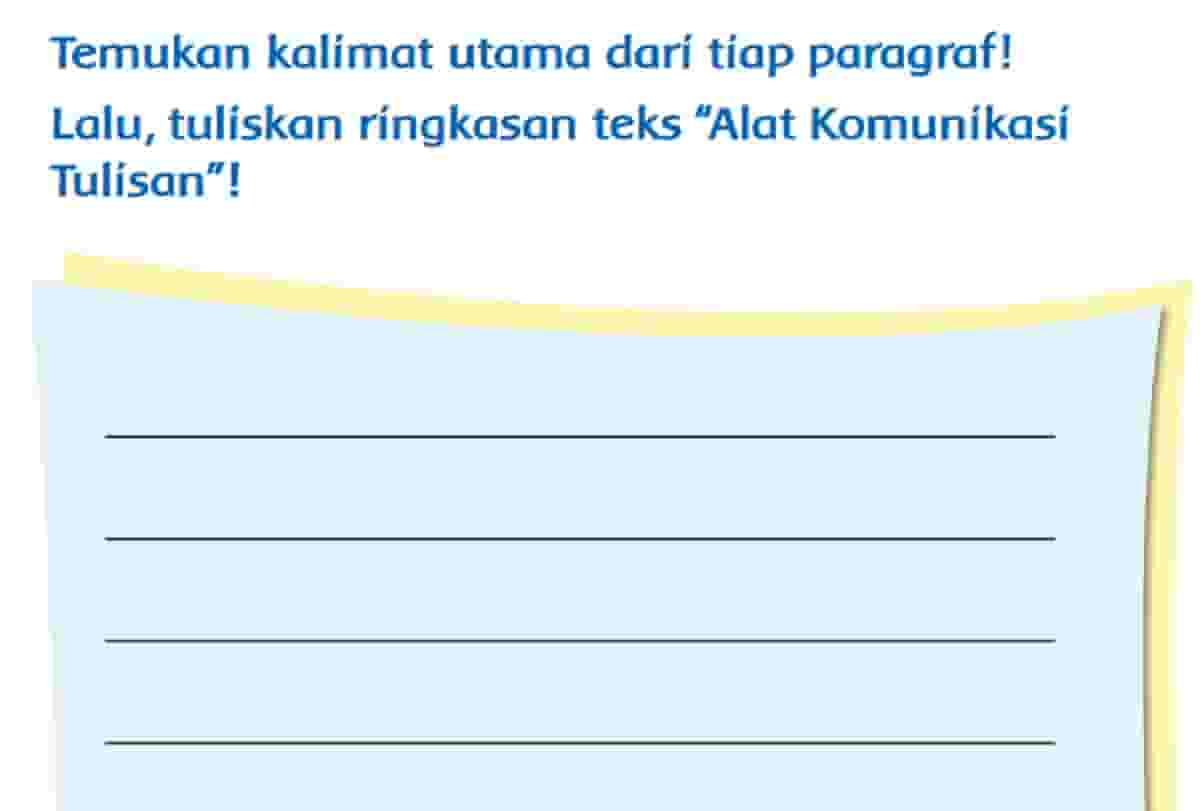 Di mana kalimat utama dari paragraf