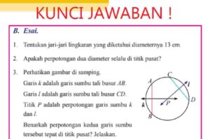 Tentukan Diameter Lingkaran pada Gambar