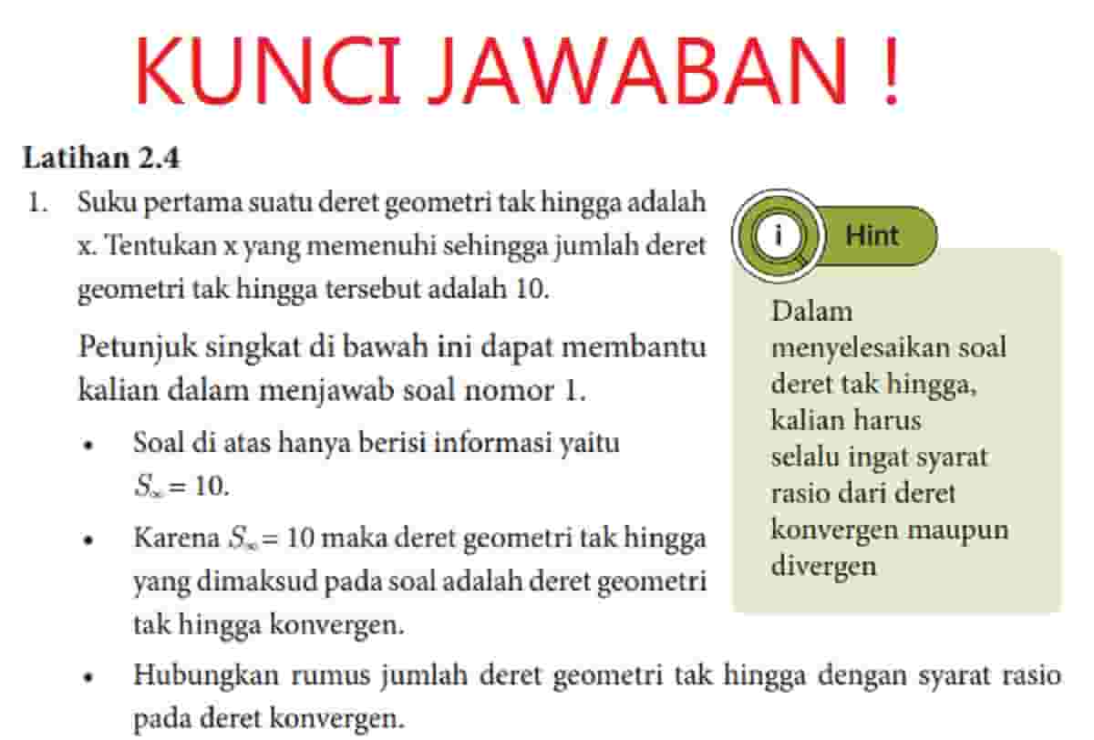 Jumlah Deret 1, 10, 100, 1000, 10000