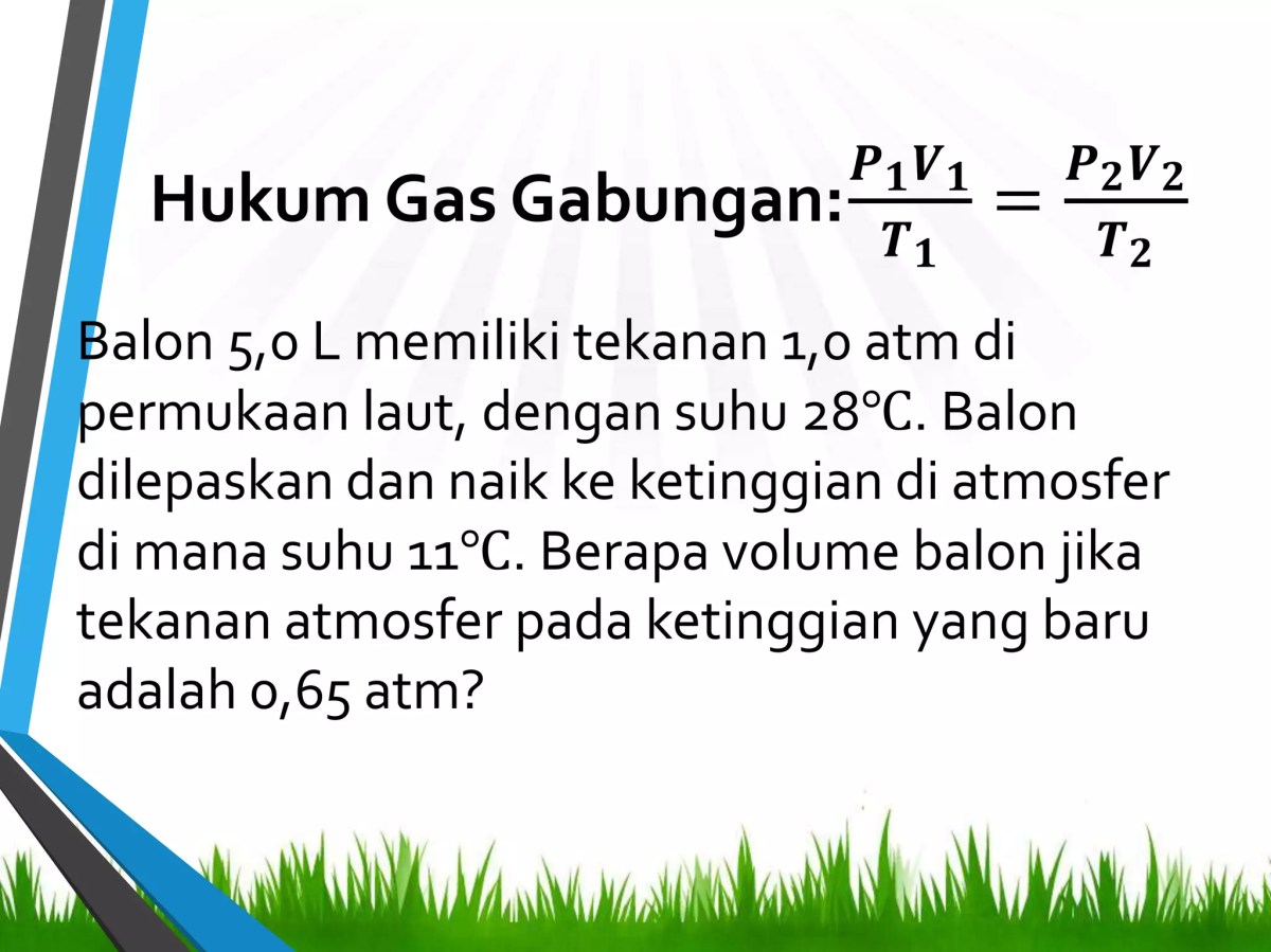 Perubahan Volume Gas Ideal pada Pemanasan Isobarik 5 L​