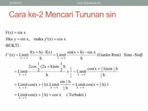 Turunan y = x⁶ sin 2x cos 4x