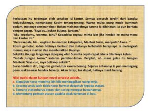 Unsur yang tidak termasuk dalam latar cerpen