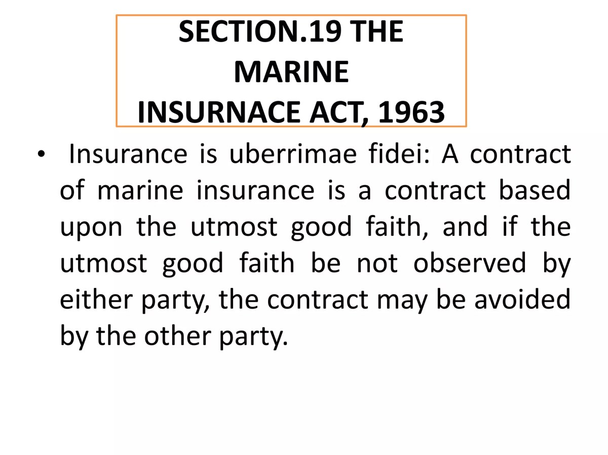 Pengertian Utmost Good Faith