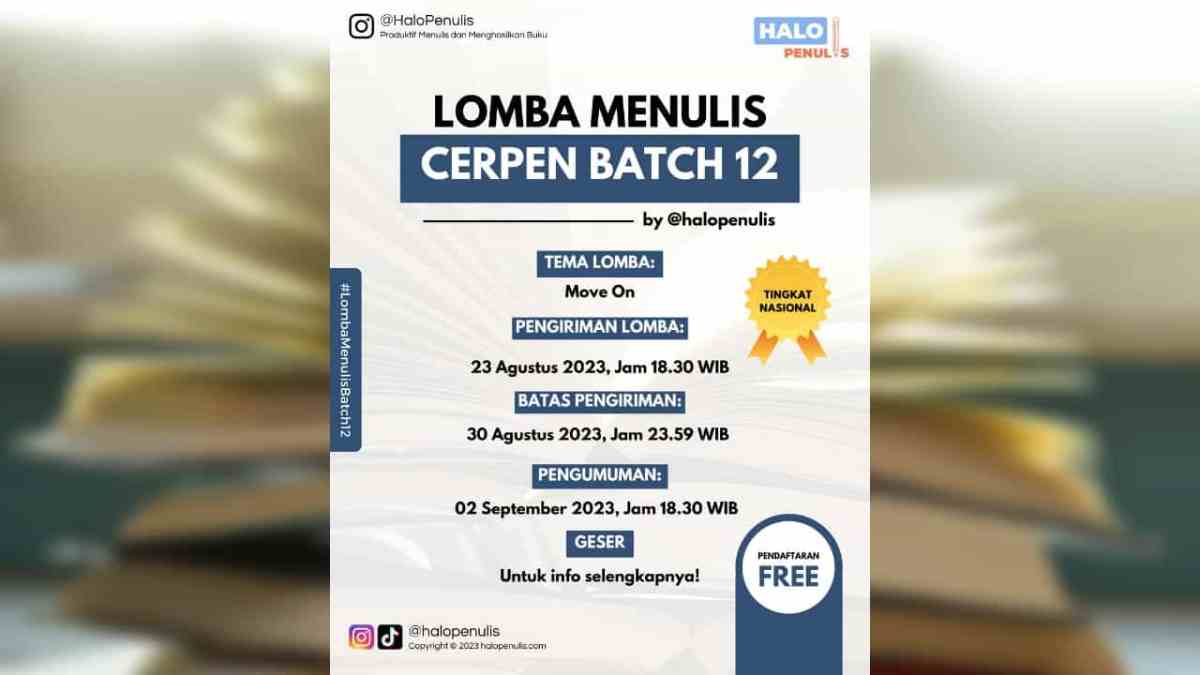 Hitung Peserta Lomba Menulis Cerpen dari Data Venn 40 Peserta