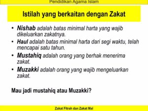 Perbedaan Mustahiq, Muzakki, Nishab, dan Haul