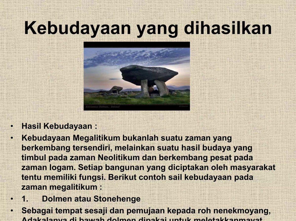 Contoh Arsitektur Zaman Megalitikum