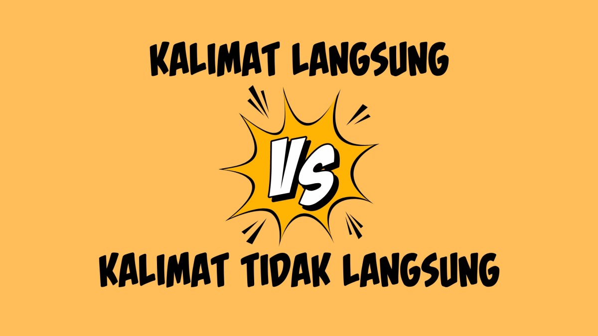 Contoh Kalimat Langsung pada Pilihan Ganda