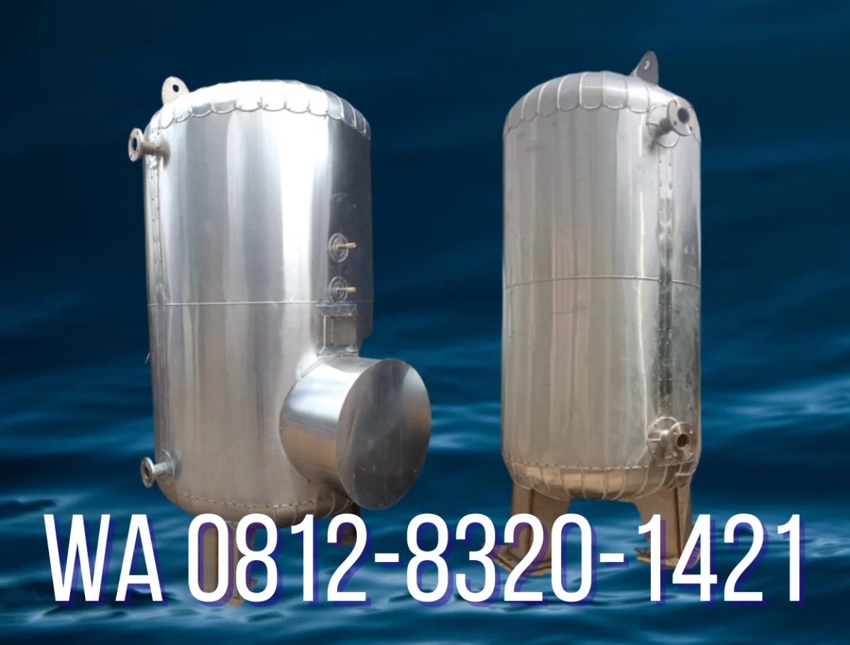 Tangki Air Panas Berbentuk Tabung Dua Lapis