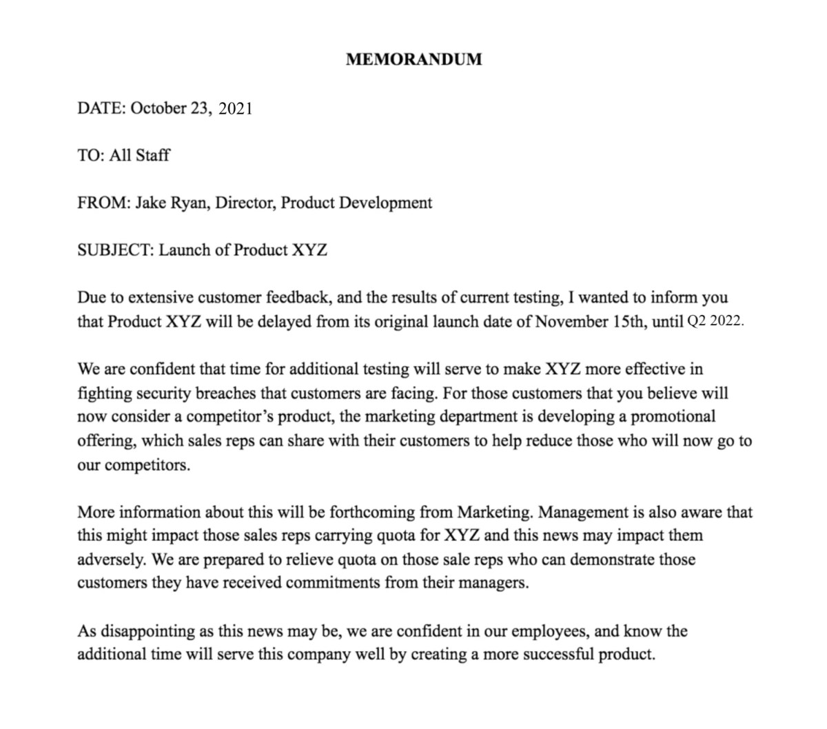 Hal yang Tidak Bisa Disampaikan Lewat Memo