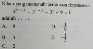 Menentukan nilai x pada persamaan a·log b + log(a/b) + x = 1