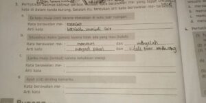 Membuat Kalimat dan Arti Kata Berawalan me-