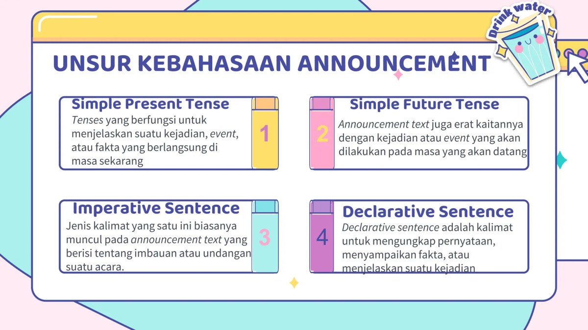 Mengisi titik pada kalimat dan menjelaskan tenses