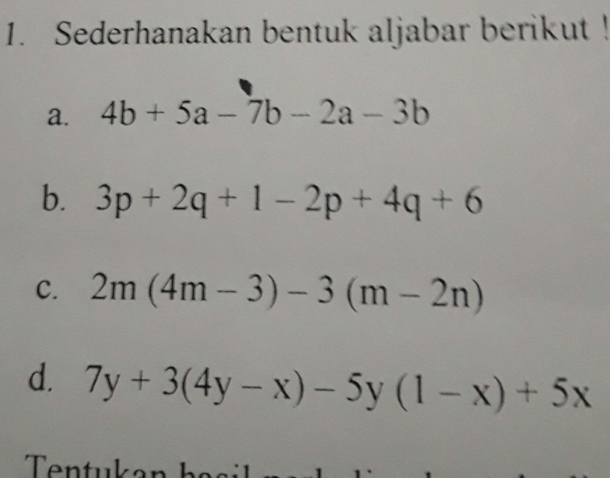 Sederhanakan 2a³b² × 3ab³