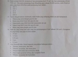 Menghitung Luas Penampang Besar Pompa Hidrolik