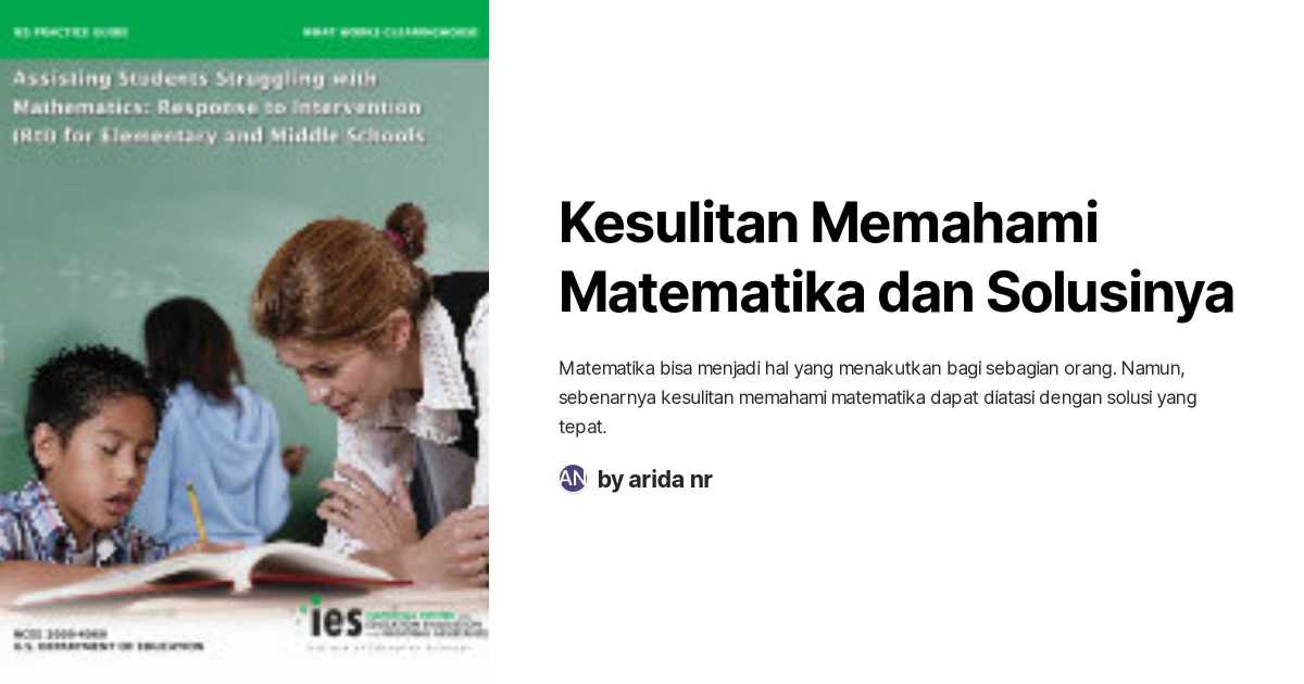 Bantuan Mengatasi Kesulitan dalam Kalkulus