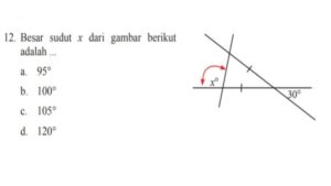 Tentukan Besar Sudut pada Gambar Ini