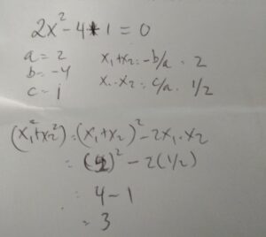 Jika x1 dan x2 merupakan akar-akar persamaan kuadrat x^2 + 5x + 3 = 0, tentukan nilai berikut. a. x1 + x2 b. x1x2