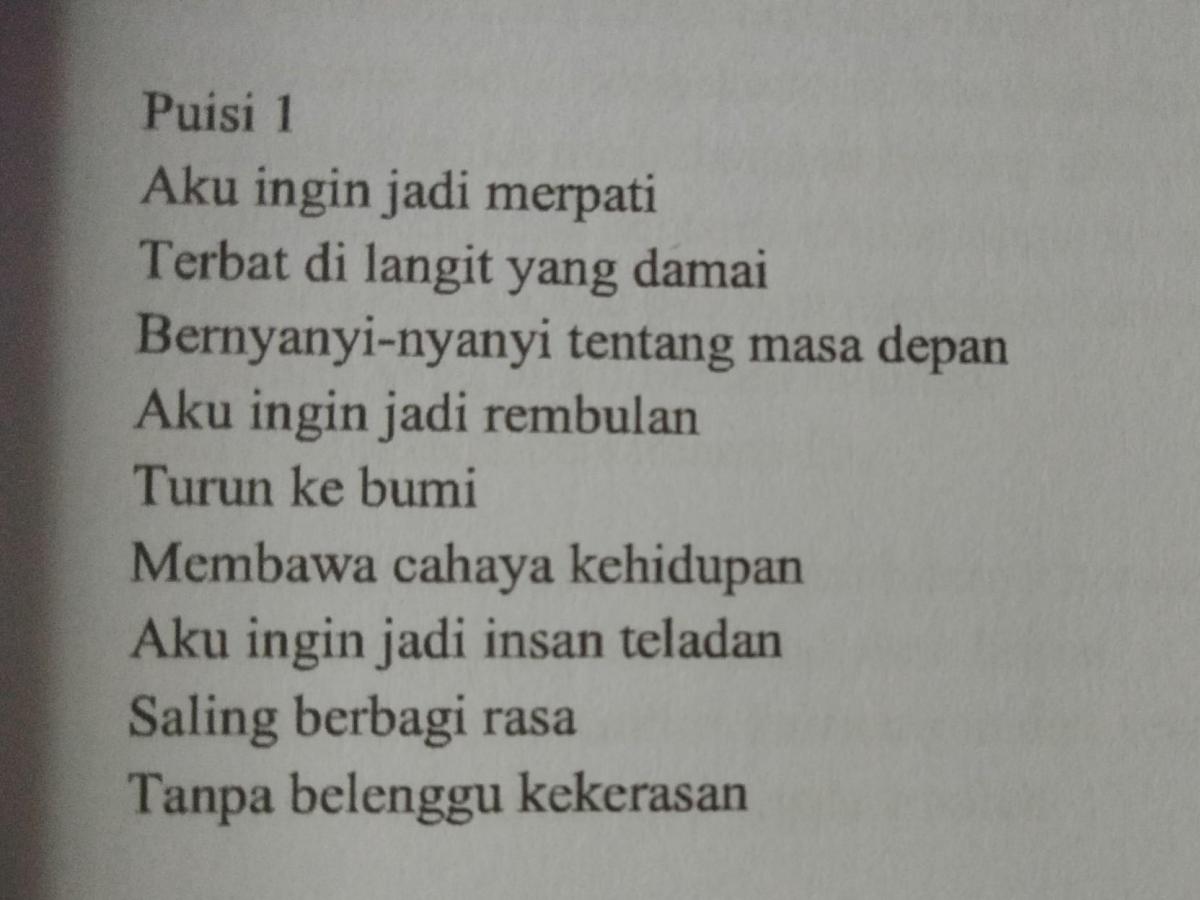 Elemen Tidak Penting Saat Merefleksi Isi Puisi
