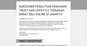 Persentase responden yang mengisi 90% kuesioner