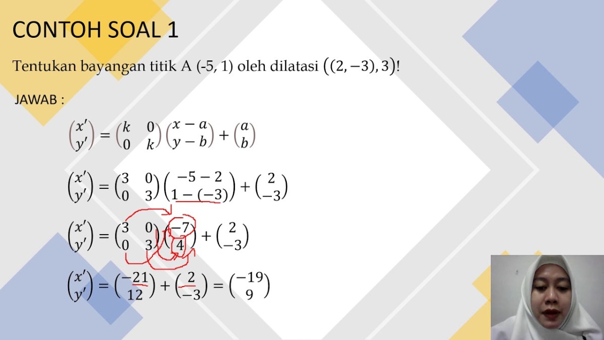 Contoh Soal dan Penjelasan Jawaban Dilatasi Vertikal