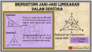 Jari‑jari Lingkaran Dalam Segitiga dengan Sisi 6 cm dan 8 cm