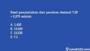 5 Soal Pecahan Campuran Pilihan Ganda