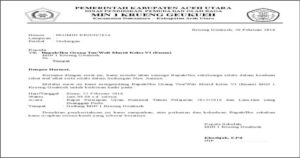 Contoh Surat Rapat untuk Orang Tua